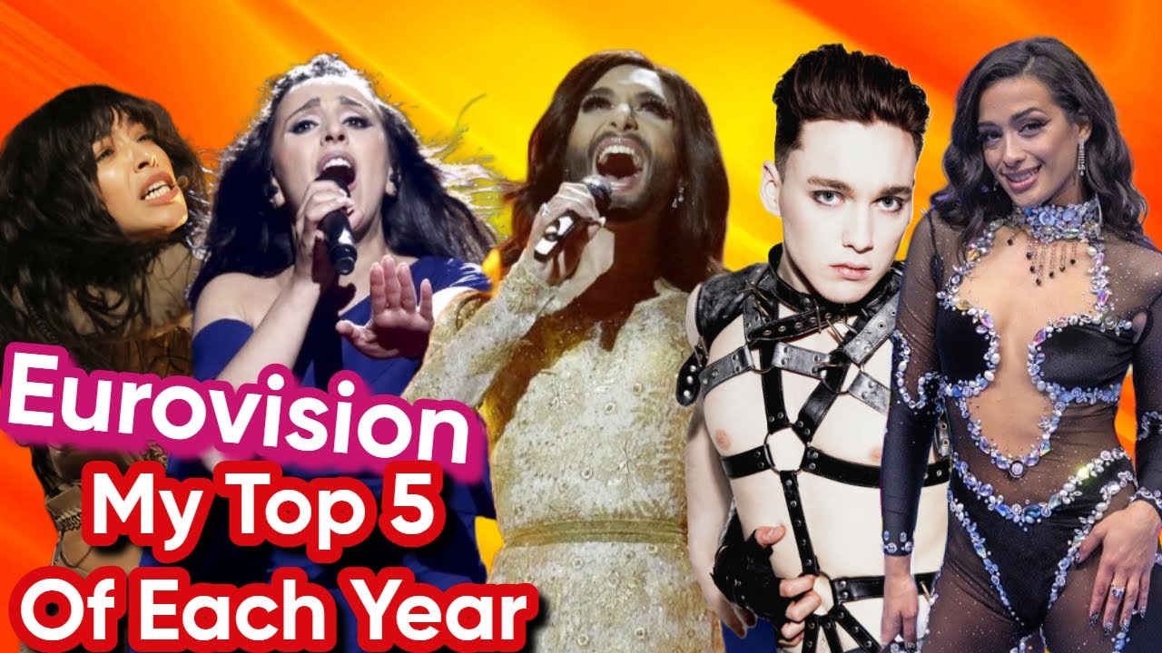 Eurovision - My Top 5 Songs Of Each Year (2010-2023)