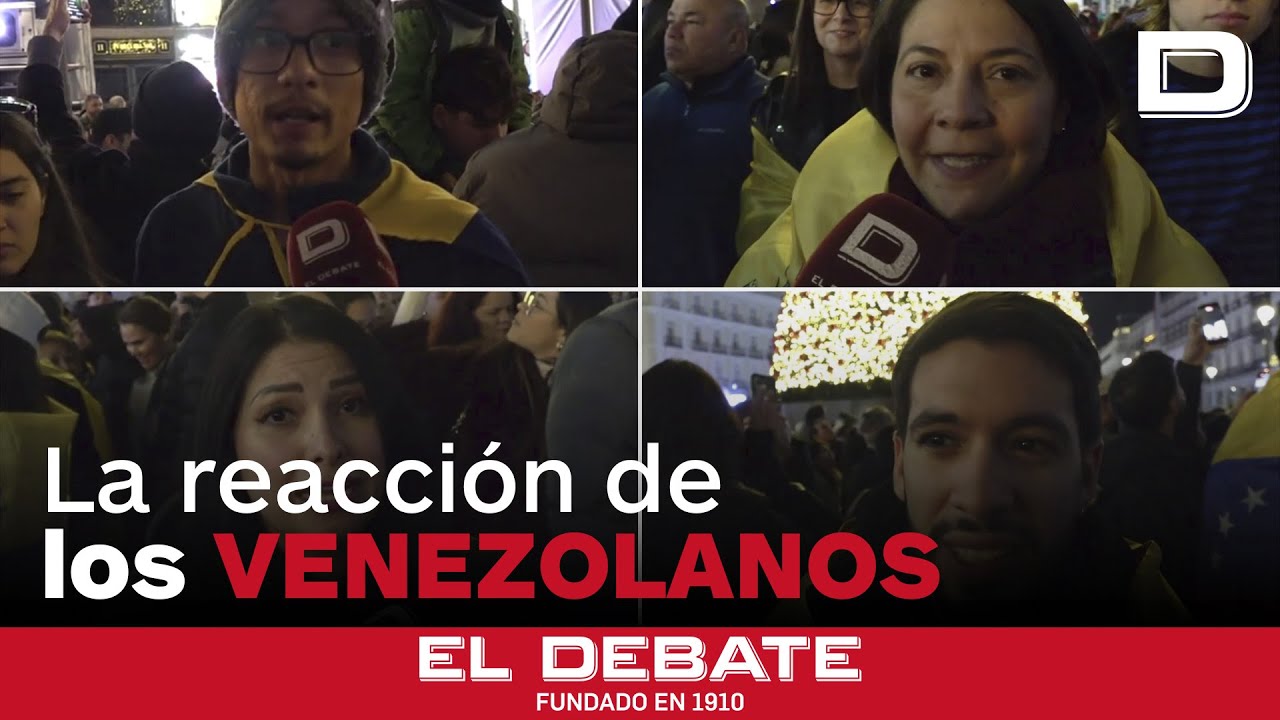 As&iacute; ha sido la reacci&oacute;n de los Venezolanos desde Espa&ntilde;a a la captura de Maduro