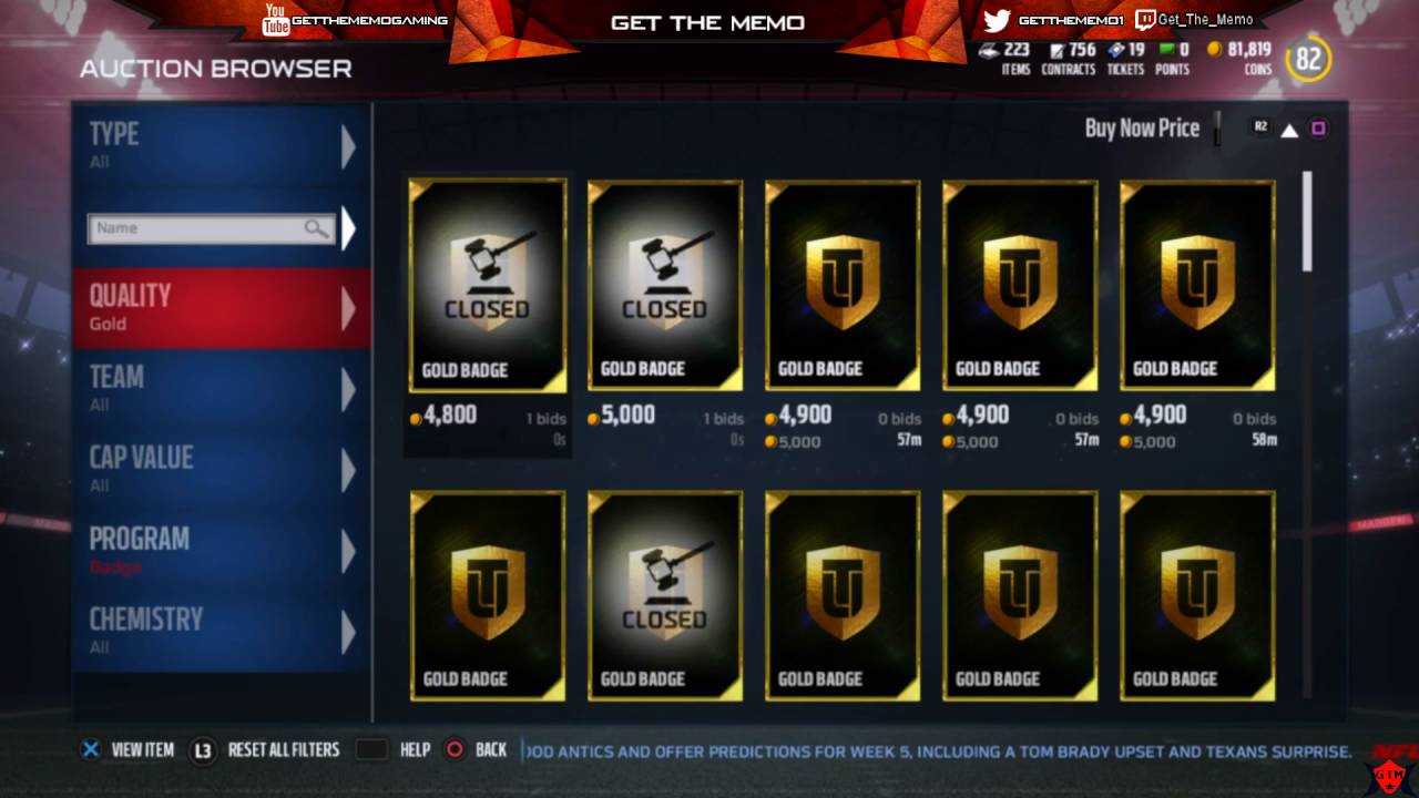 MUT 17 Poor man's sniping filters for players and badges. Make quick easy coins.