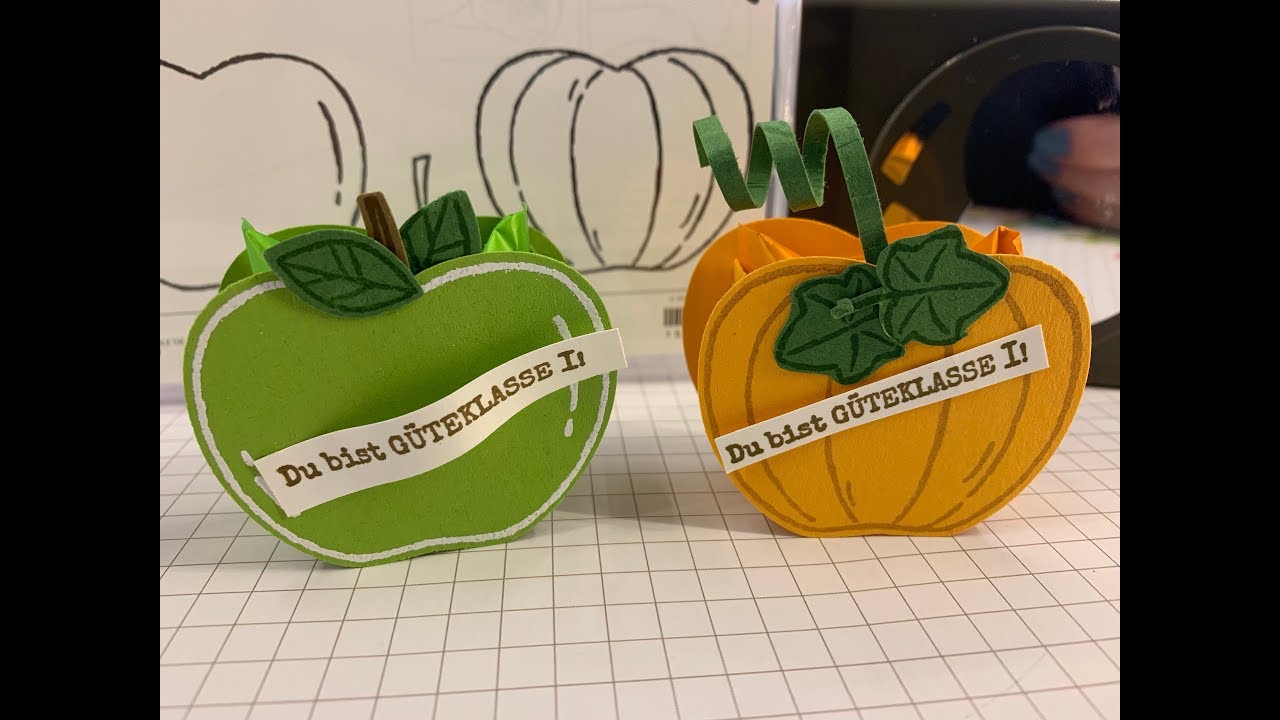Ideen mit der neuen Handstanze von Stampin'UP!--Apfel und Kürbis Goodie