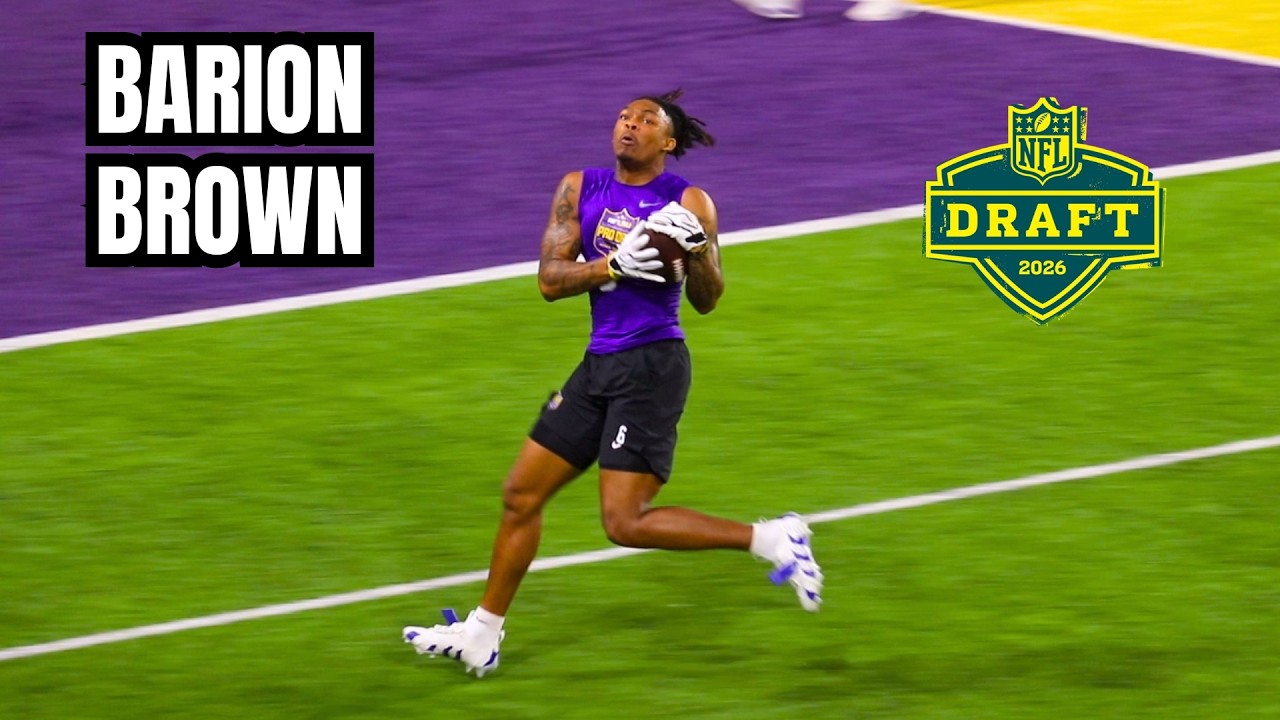 Barion Brown Pro Day Highlights | New Orleans Saints Draft Pick