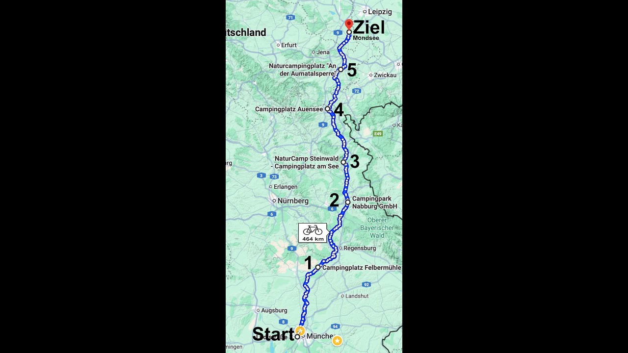 1. Etappe zum Fahrrad Wohnwagen Treffen Deutschland 2025