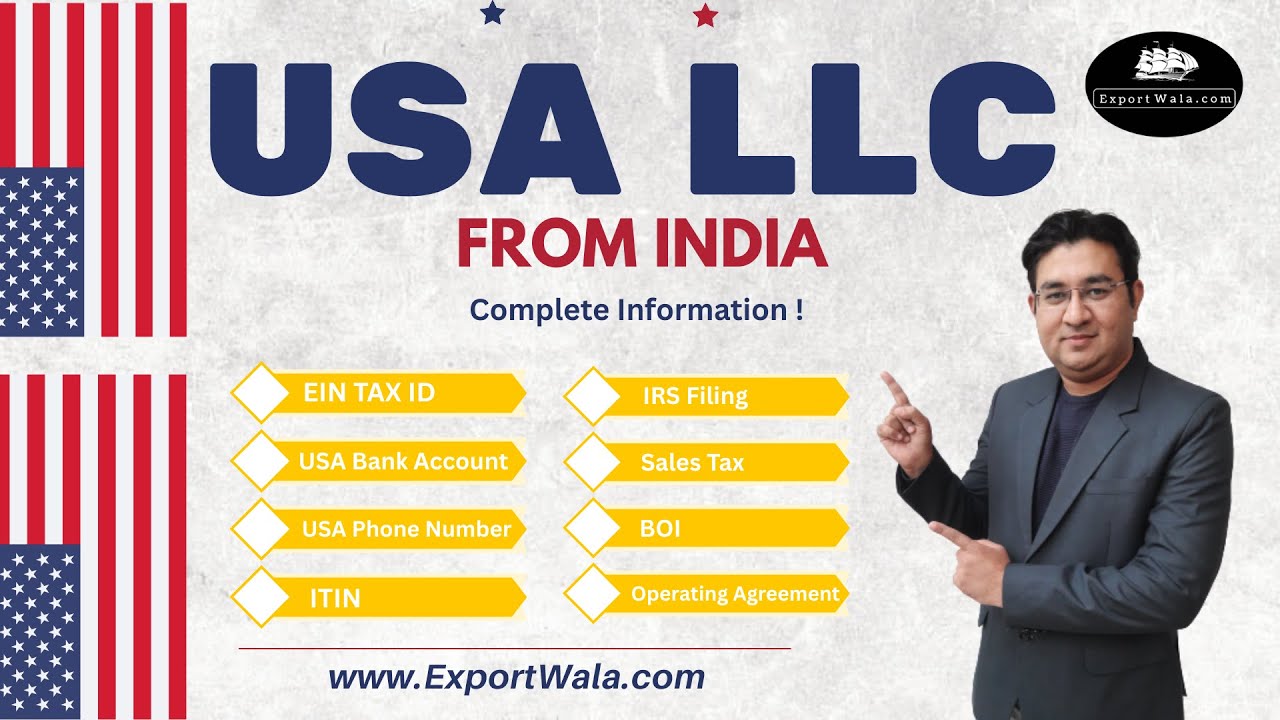 USA LLC Registration from India | Hindi | Ankit Sahu | Exportwala |
