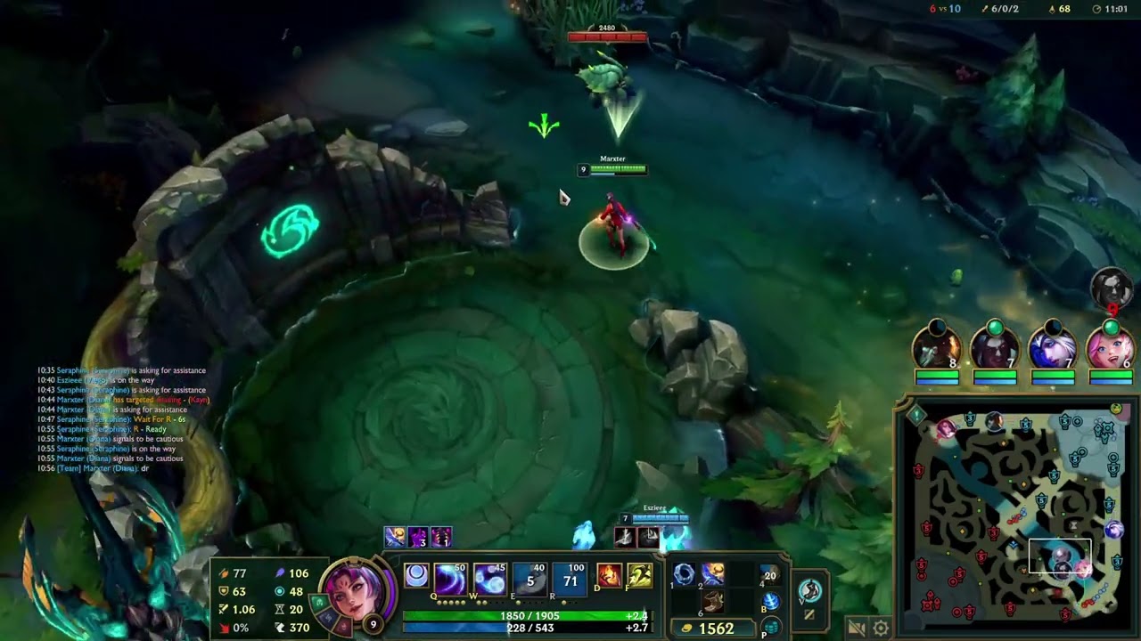 League of Legends - Diana - 20/1/6 - 5v5 Ranked Solo - Win - 8:03pm