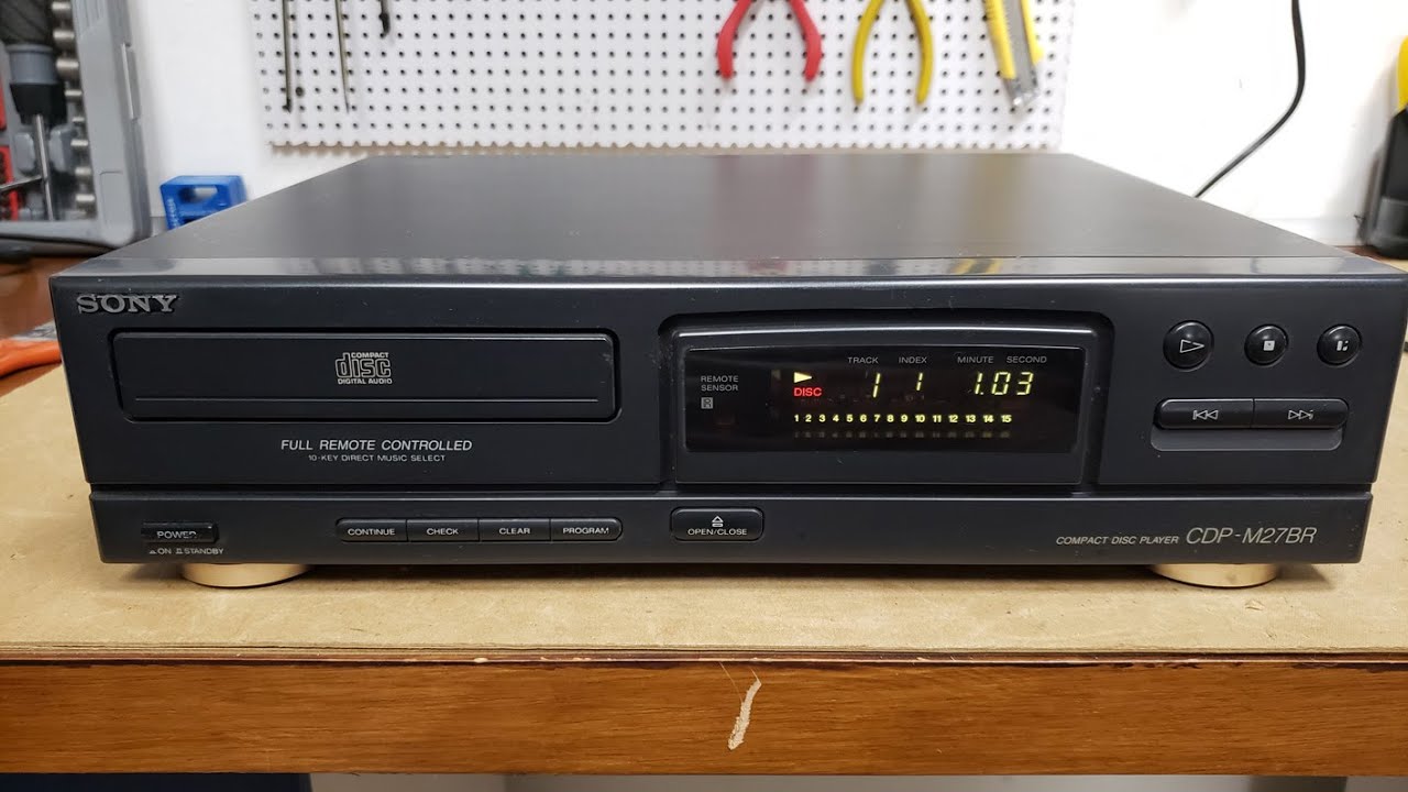 Sony CDP-M27BR não gira o disco e não lê.