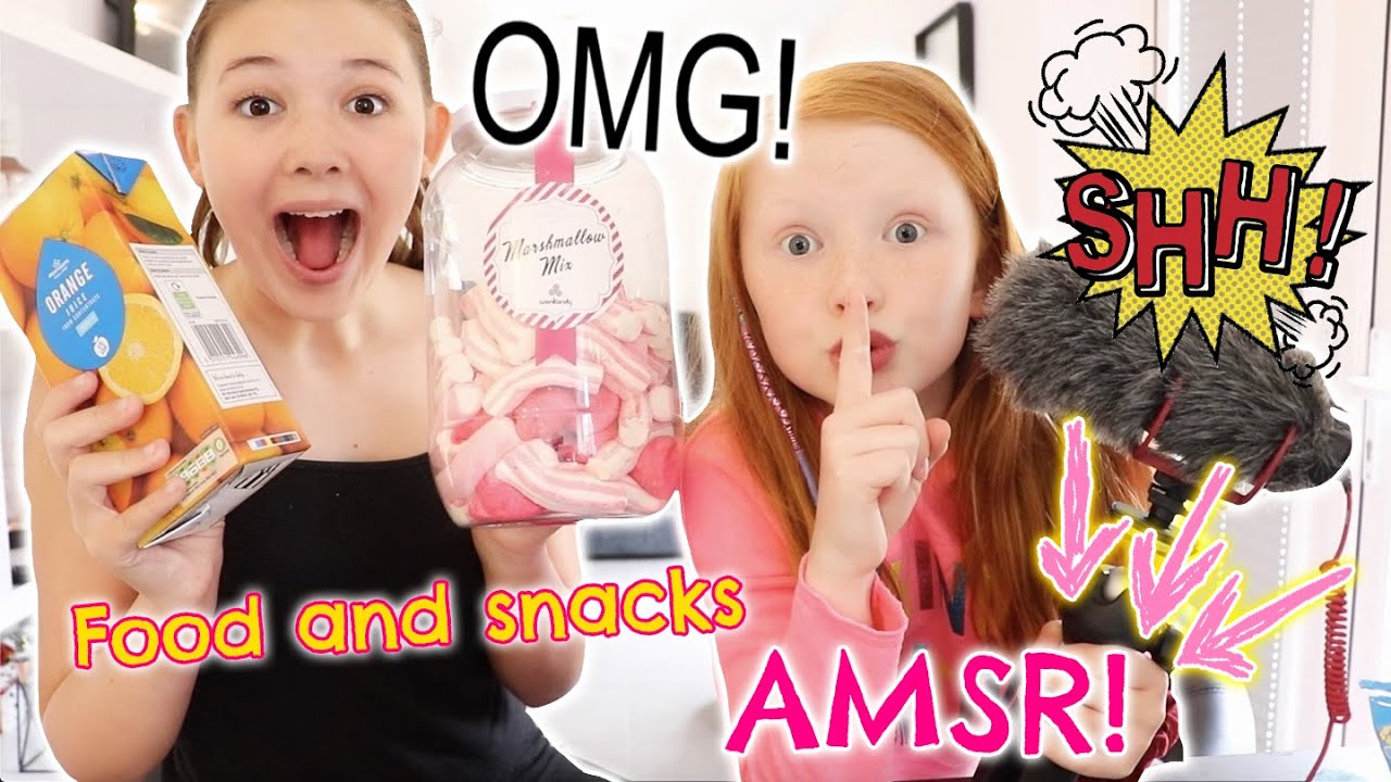 SISTER FIRST ASMR VIDEO - FOOD & DRINK ASMR! 100% TINGLES! SASSYBELLE