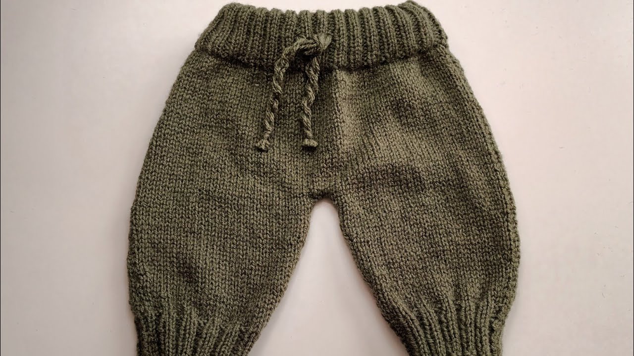 pantalon jogging au tricot 3-6mois