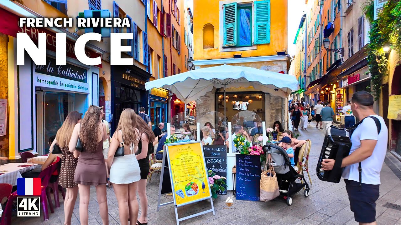 Nice France 4K Walking Tour 🇫🇷 | Old Town and Beach Walk | Best City in the French Riviera