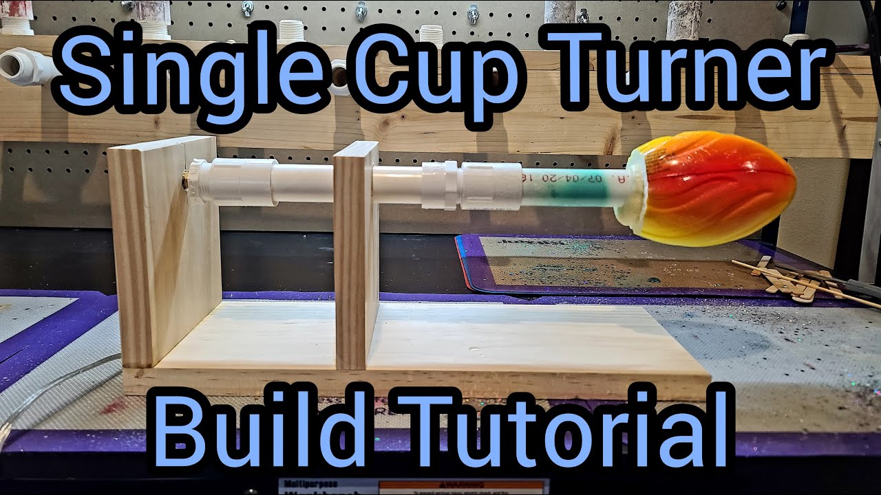 Single Cup Turner Build Tutorial | DIY | Epoxy Resin Cup Turner