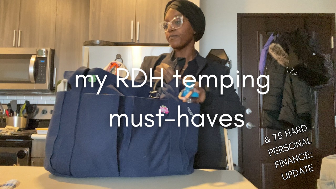 Full Time Temp New Grad Dental Hygienist: What's In My Bag? + 75 Hard Personal Finance Update 💰🦷