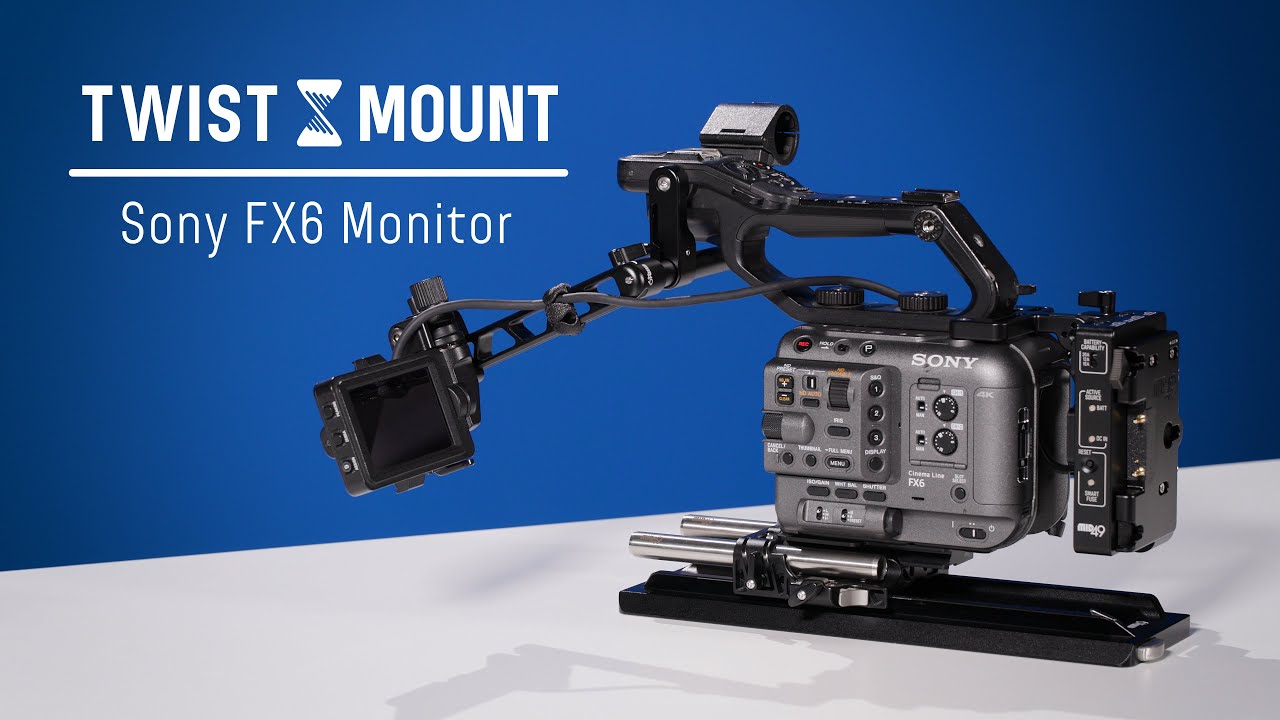 Крепление для монитора Sony FX6 с фиксатором положения - система электронного видоискателя TWIST ...