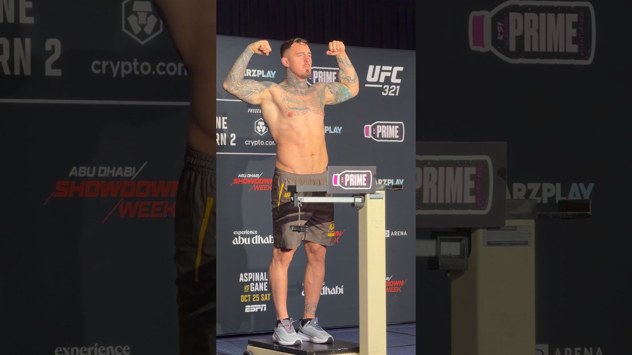 🏆🏴󠁧󠁢󠁥󠁮󠁧󠁿 TOM ASPINALL OFFICIAL WEIGH IN (UFC 321)