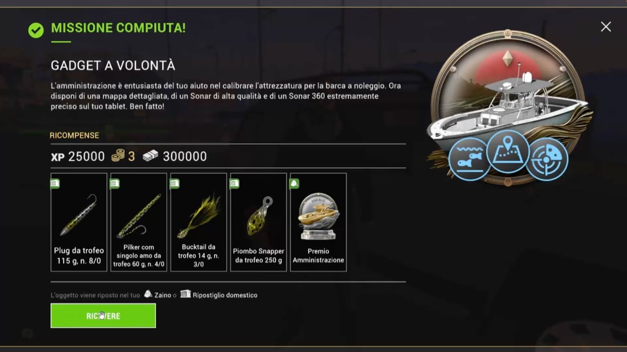 Finale missione calibrazione strumenti