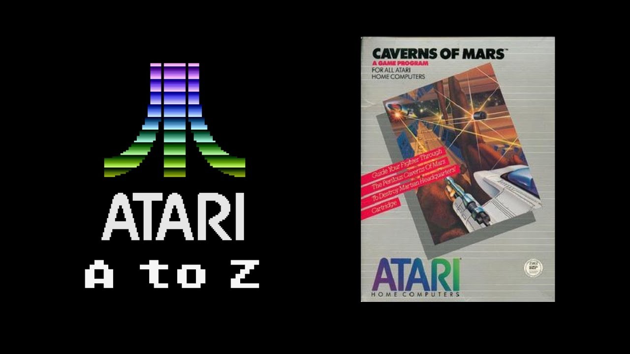 Caverns of Mars for Atari 8-bit and the half-eaten biscuit | Atari A to Z