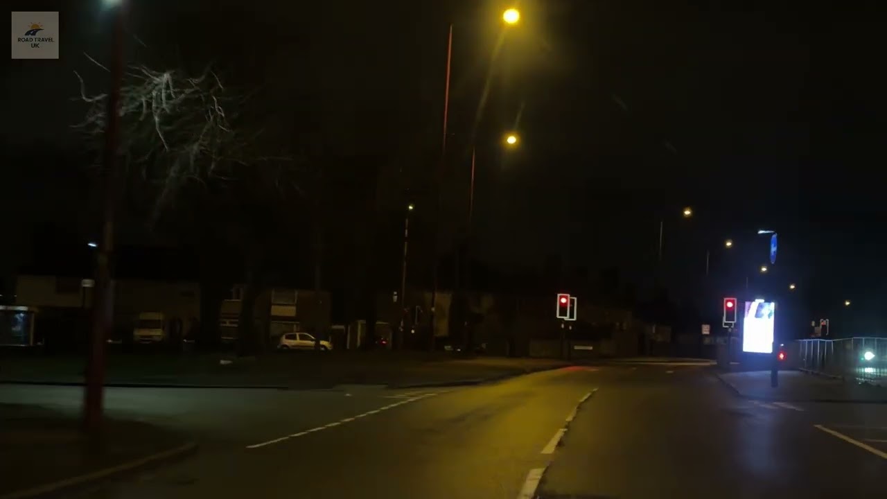Night Road view from Sutton Coldfield to Perry Barr 