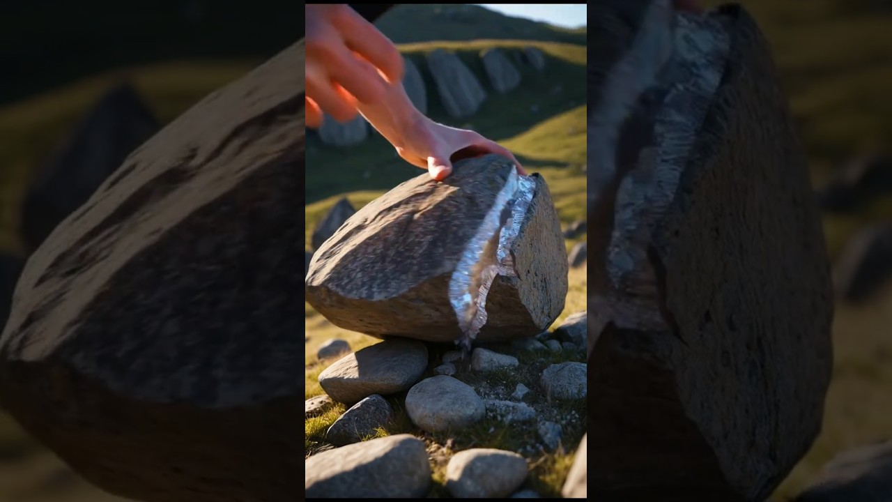 What's inside this geode ? #ai #aigenerated #crystals #asmr