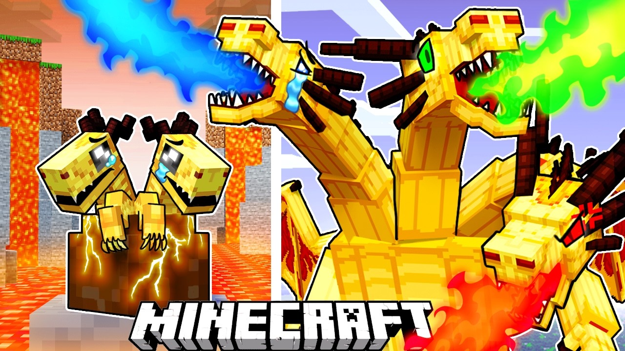 I Survived 100 Days as HYDRA DRAGON CANNELLONI in Minecraft!