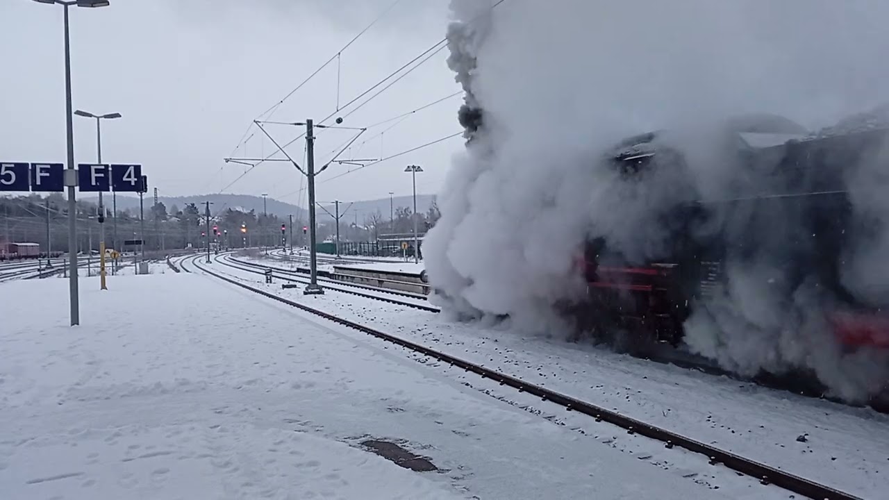 Dampfzug Rottweil - Karlsruhe mit Dampflok 58 311 am 06.01.2026 