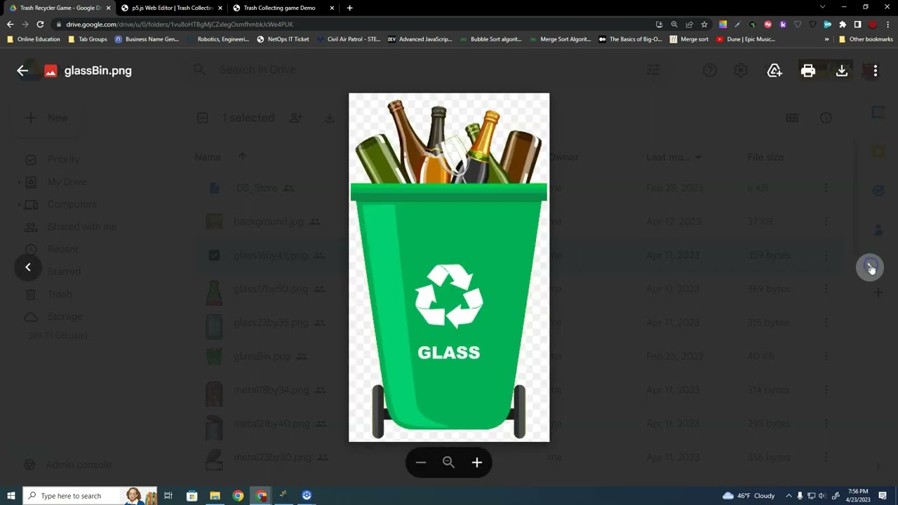 Trash Collection Game - Demo, and Part 1