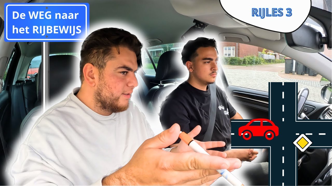 RIJLES 3 KRUISPUNTEN 🚗|  Hier zakken de meeste PRAKTIJKEXAMEN kandidaten op..❌