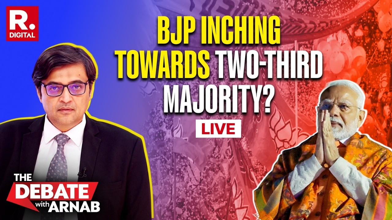 Debate With Arnab LIVE: BJP Heading Towards A Super Majority With TMC Splitting?