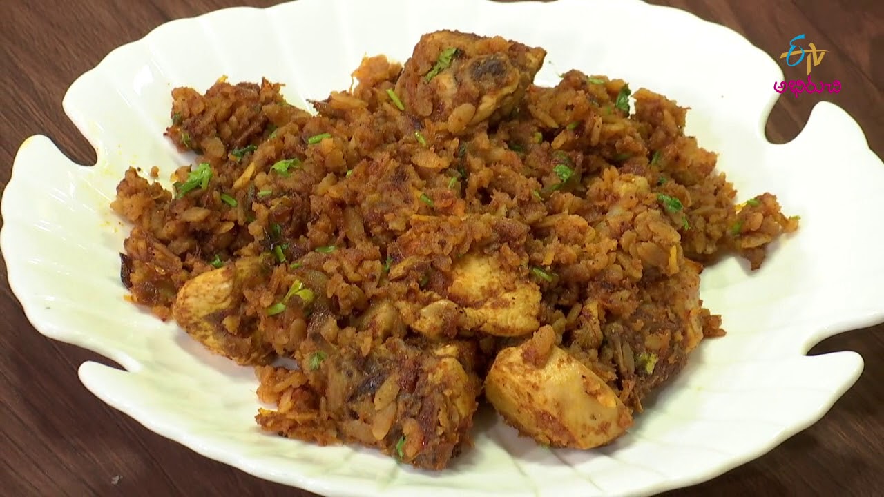 Chicken poha | Quick Recipes | ETV Abhiruchi