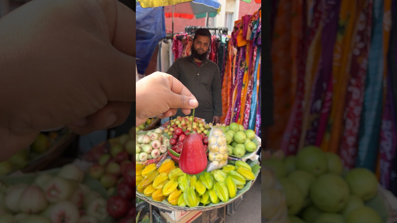 Mouthwatering ROSE APPLE Fruit in India #shorts