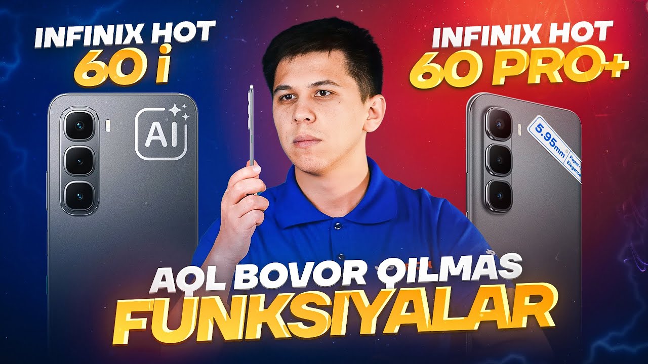Infinix Hot 60 Pro Plus vs Hot 60i – dizayn, kamera, batareya + sovg‘alar #joybox #infinix #tech