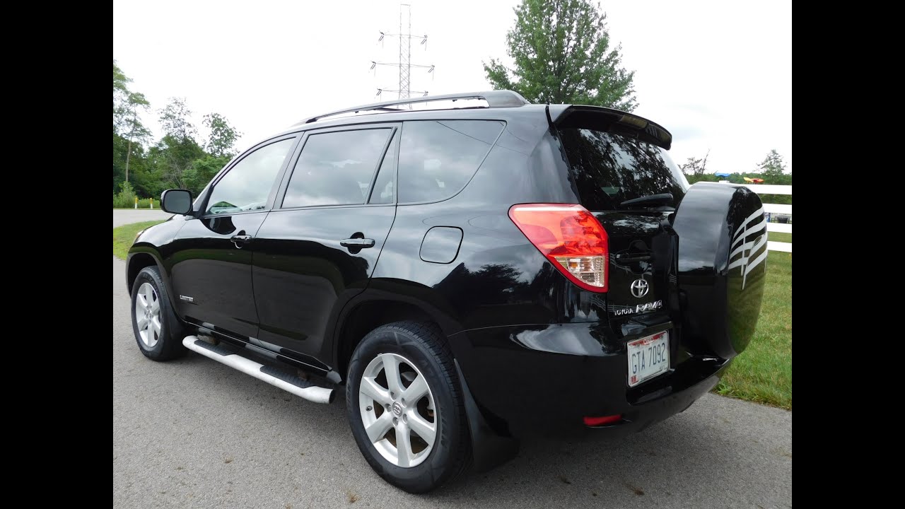 Toyota Rav4 Limited 2008 года — акустика JBL, люк с электроприводом, подножки, дистанционный запу...