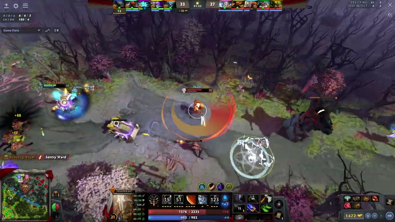 Dota 2 | Funny | Epic | Player Moment | Juggernaut | Omnislash | Black King Bar (BKB) | Unranked |