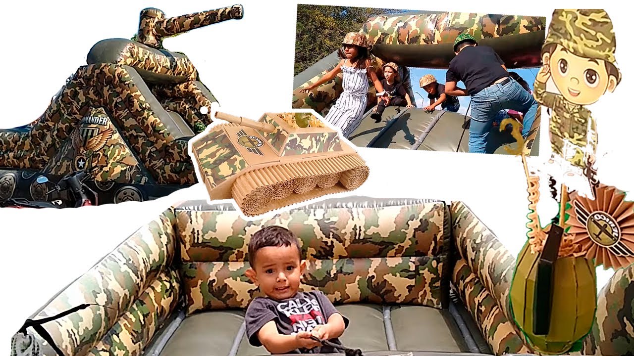 Fiesta temática soldados, decoración camuflaje militar, Jericó 3 años, fiesta de soldados infantil