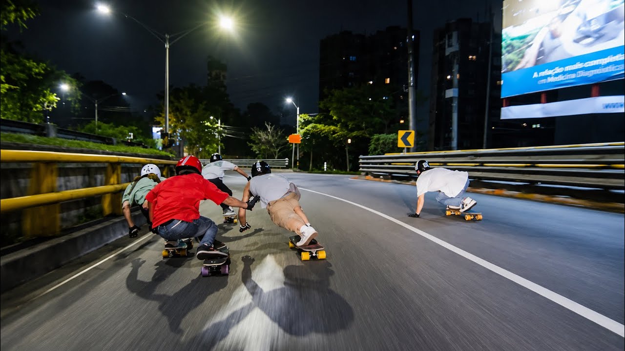 Racing Down a Colombian Highway