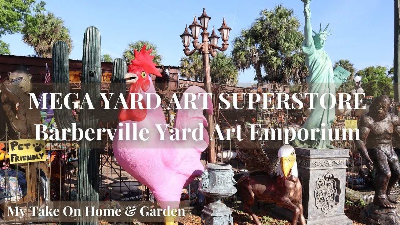 Must See Trip!! BIGGEST GARDEN ART MEGA STORE - Barberville Yard Art Emporium!!