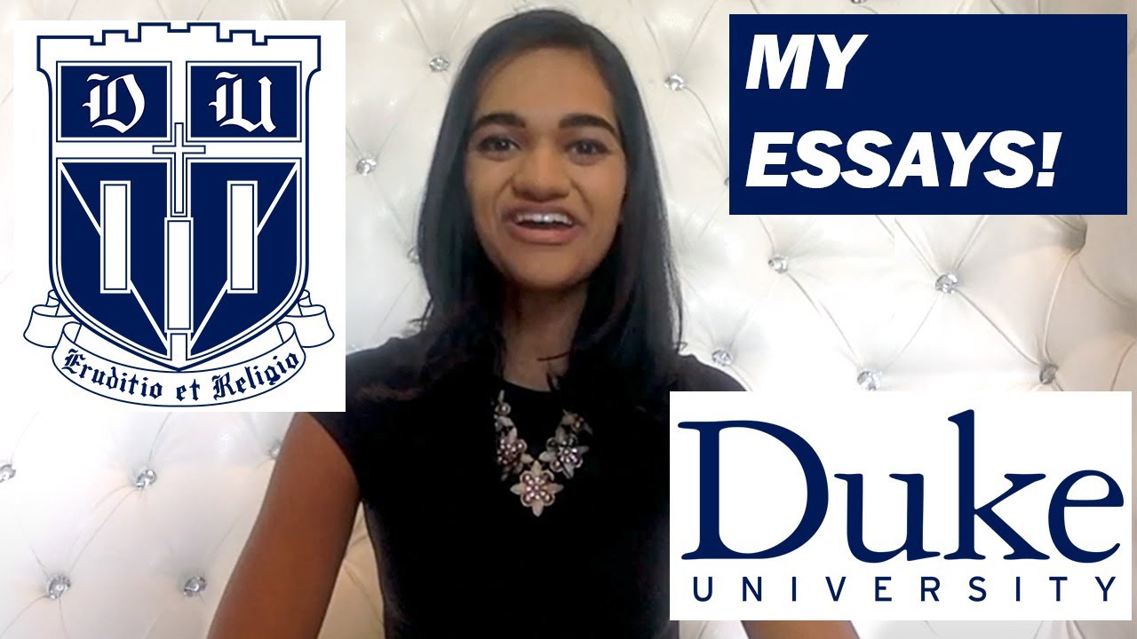 READING MY DUKE ESSAYS!!