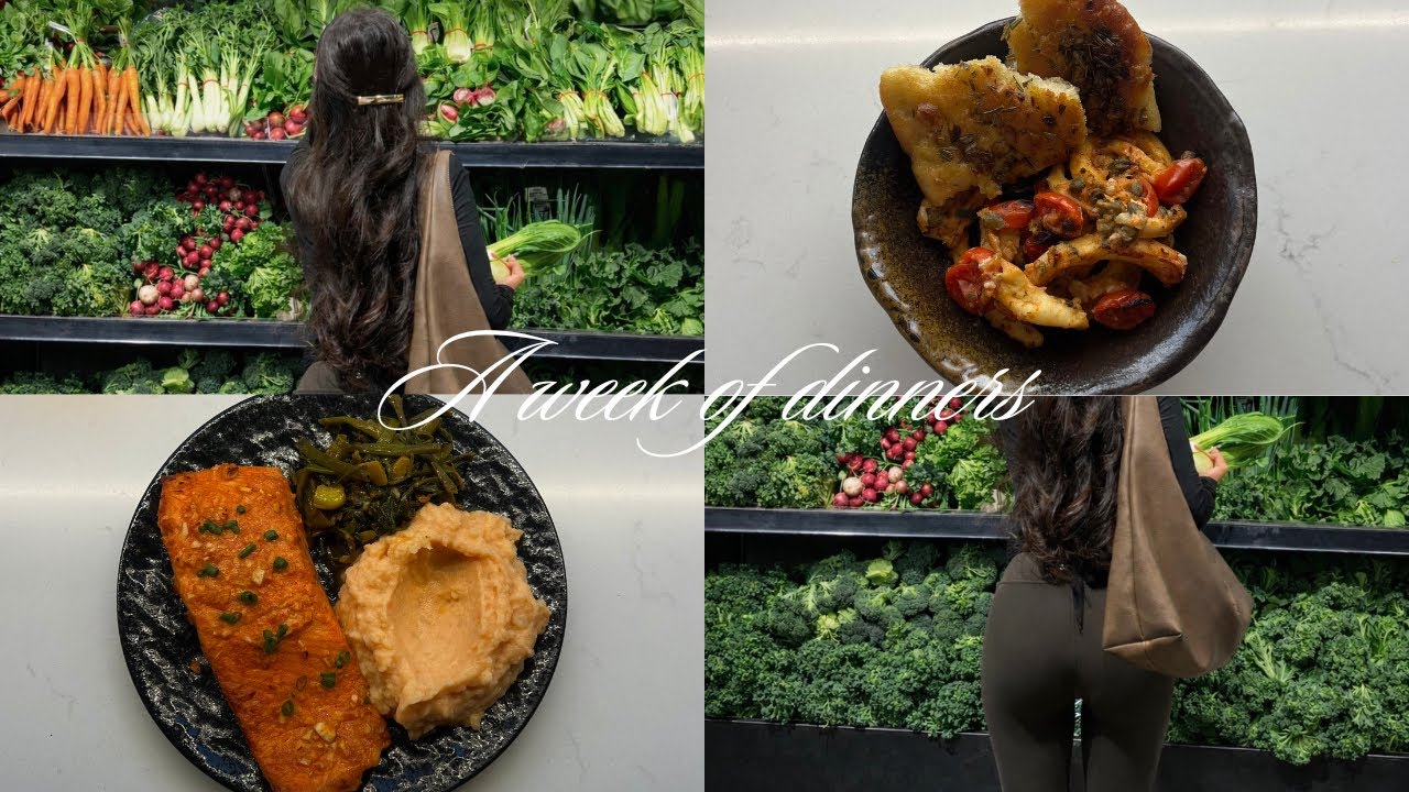 A week of dinners: healthy recipes, cooking & groceries