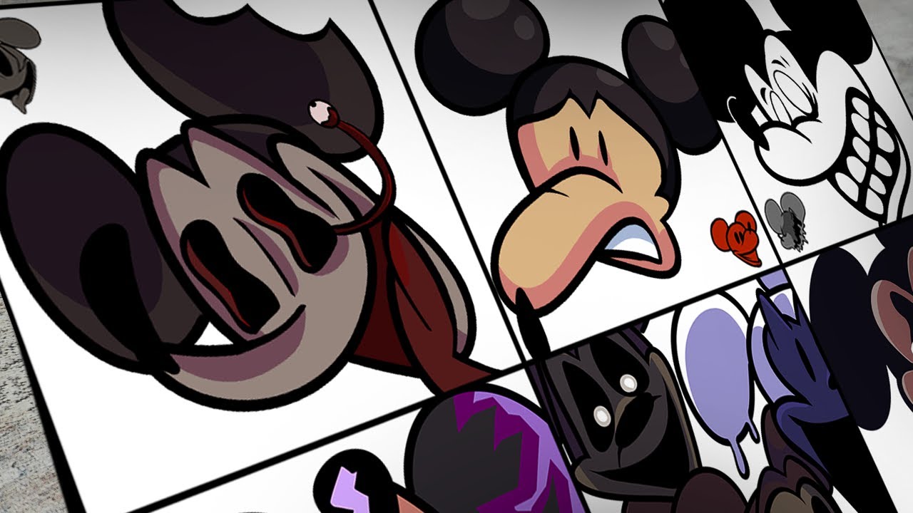 Redrawing Friday Night Funkin icons - VS Mickey Mouse 2.5