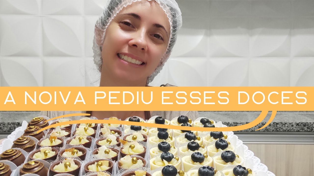 FIZ DOCES FINOS COM DETALHES DOURADOS PARA PADRINHOS