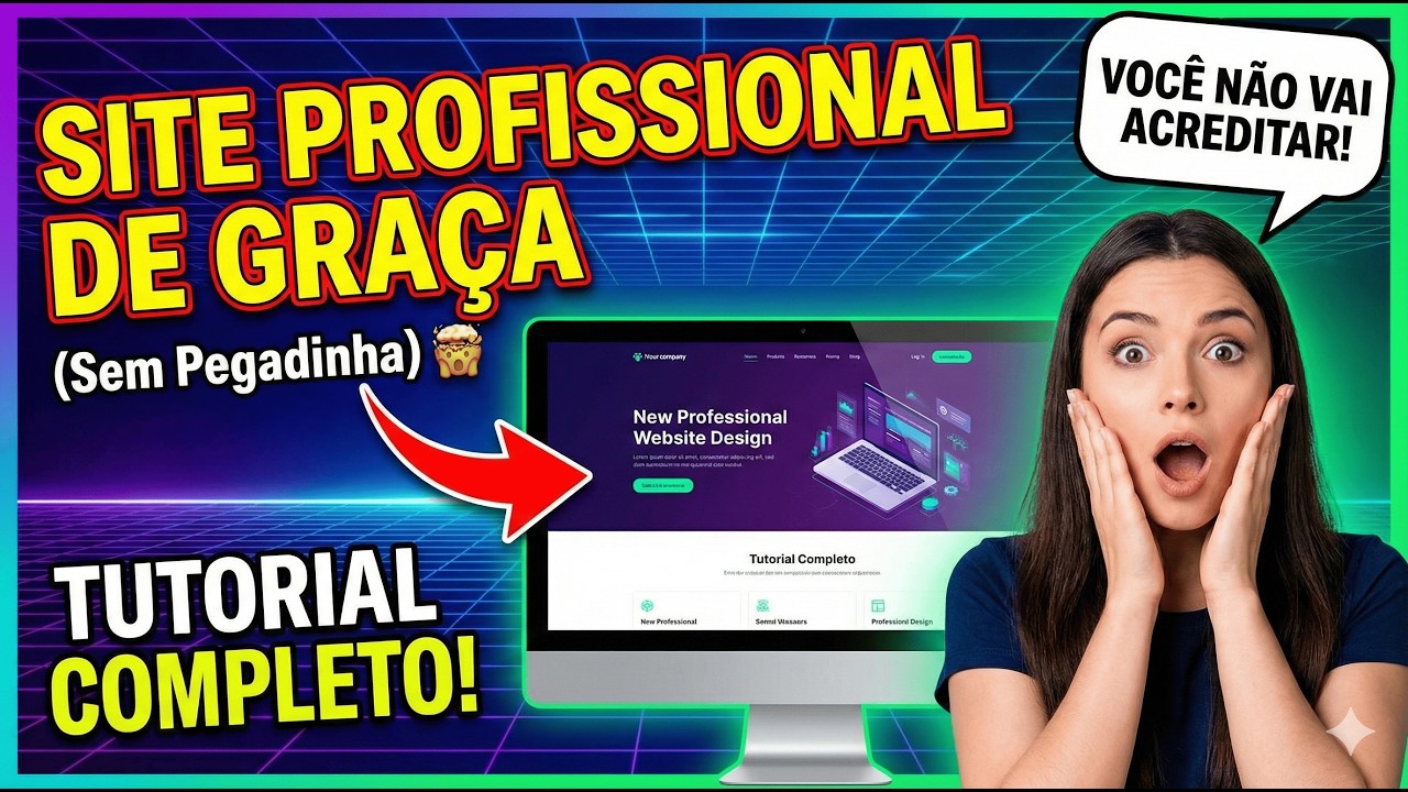 Como ter um site PROFISSIONAL de GRAÇA (Sem Pegadinha) 🤯