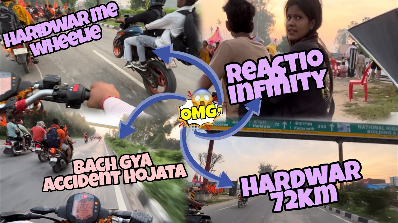 RISHIKESH RIDE PART - 3 || HYPER RIDE || HARIDWAR ME WHEELIE 😍