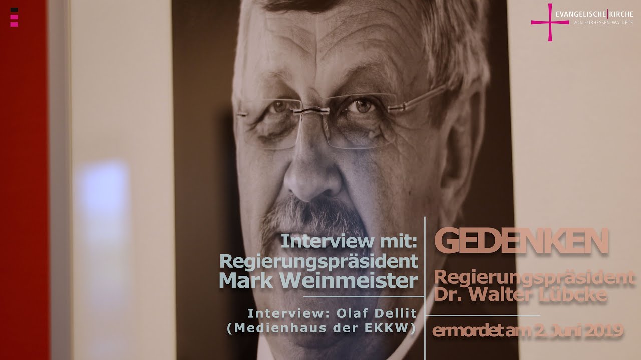 Regierungspräsident Mark Weinmeister zum Gedenken an Dr. Walter Lübcke