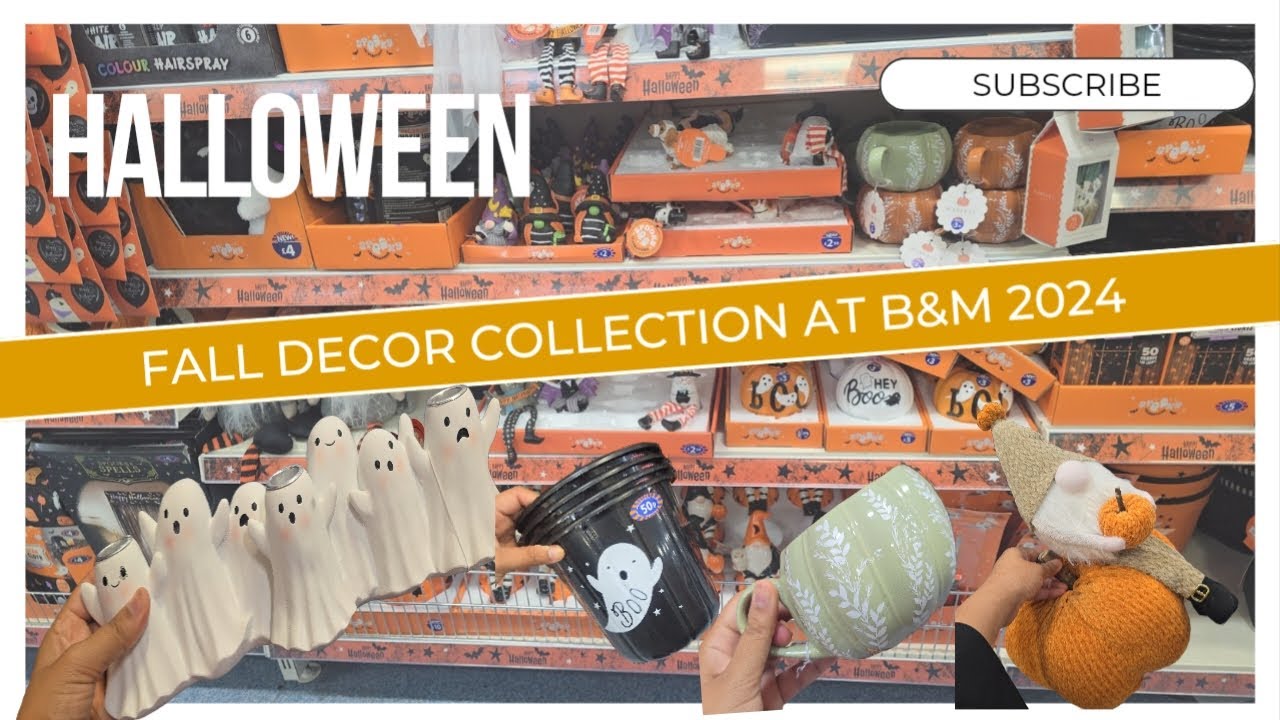 Spooktacular Halloween & Fall decor collection for 2024 at B&M! Shopping hacks