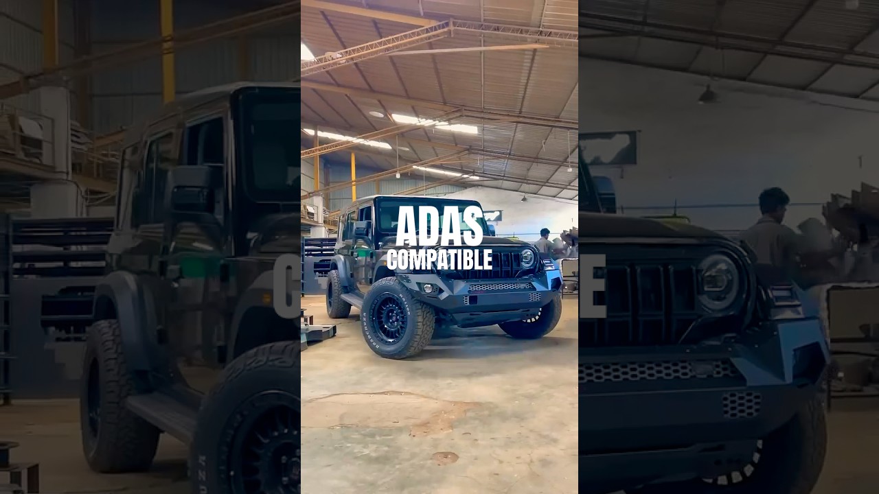 Best mod for Thar ROXX. ADAS COMPATIBLE RAPTOR bumper installed! Mahindra thar roxx modification.
