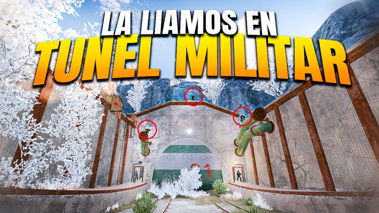 La LIAMOS en el TUNEL MILITAR- RUST - Gameplay español