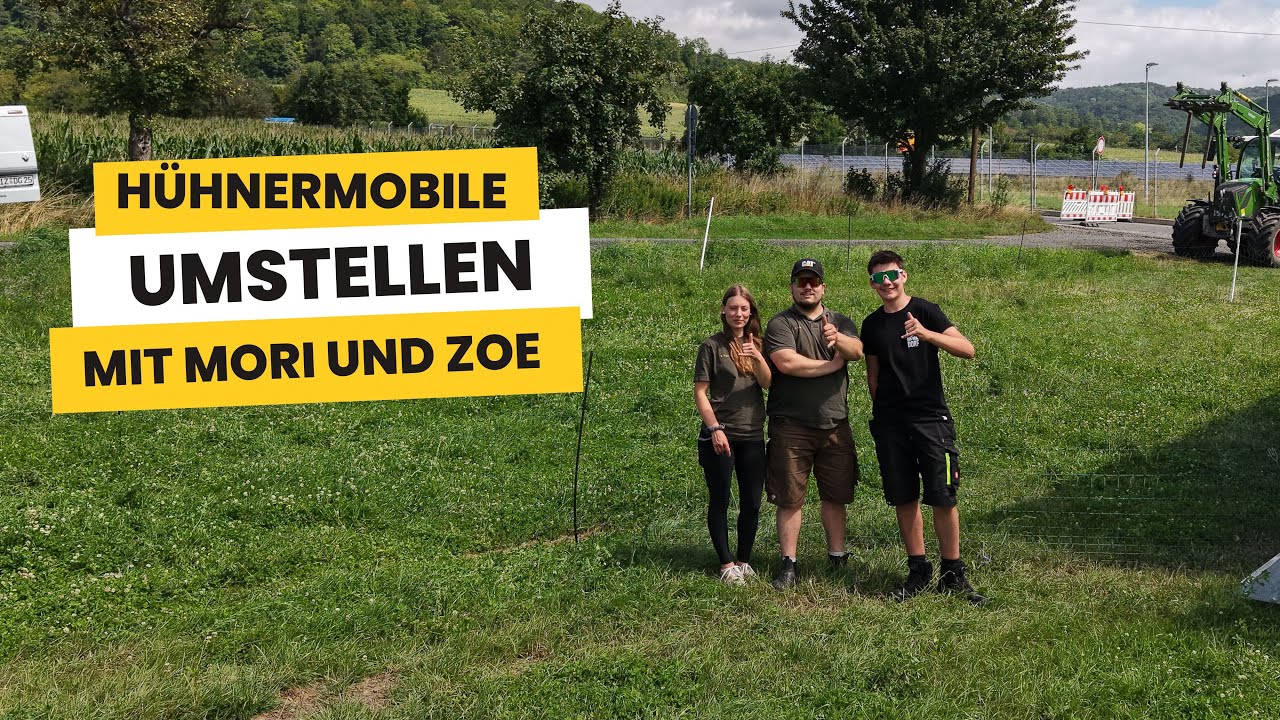 Hühnermobile umstellen mit tollen Drohnenaufnahmen🌾🚜|mit agrartechnik_mn
