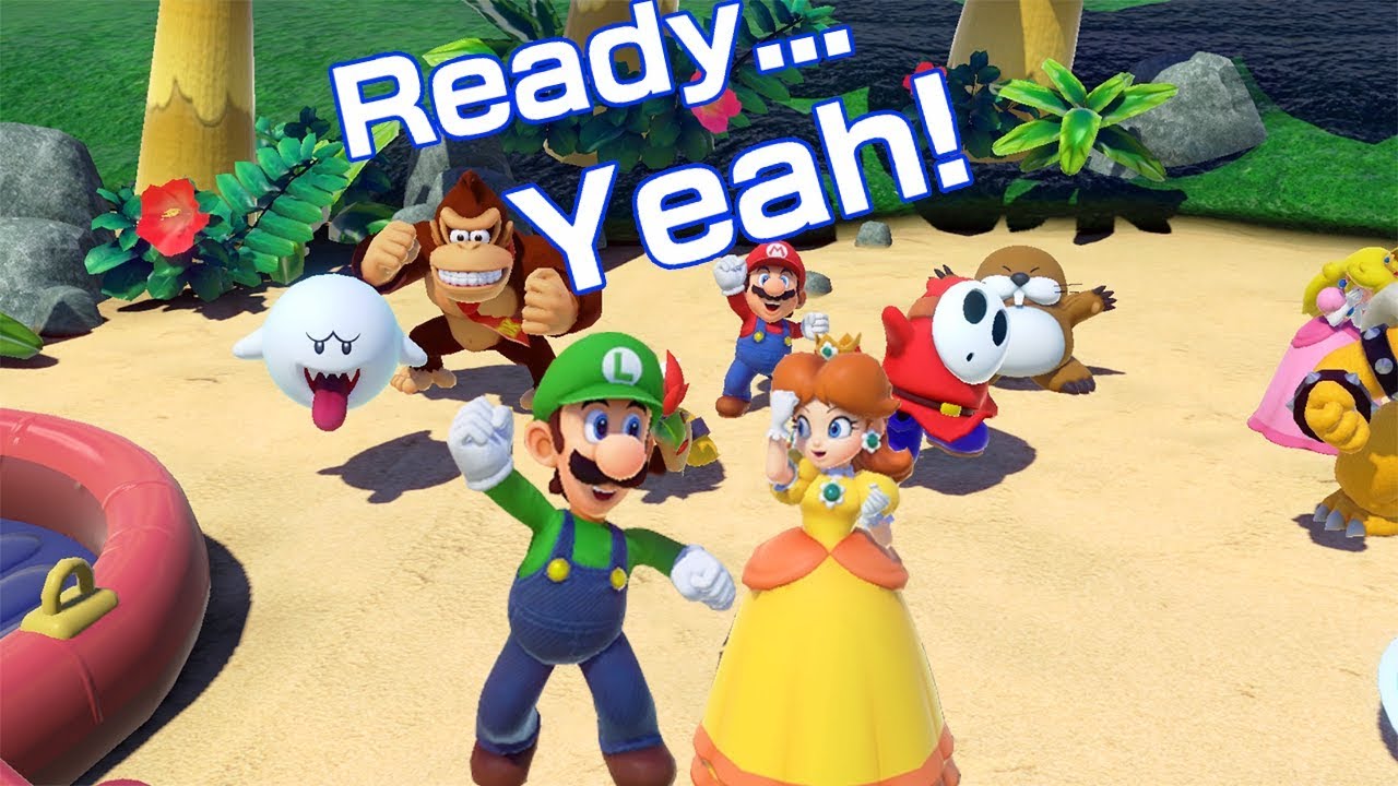 Super Mario Party - Minigames Celebrates Win: "Ready Yeah"  Luigi and Daisy
