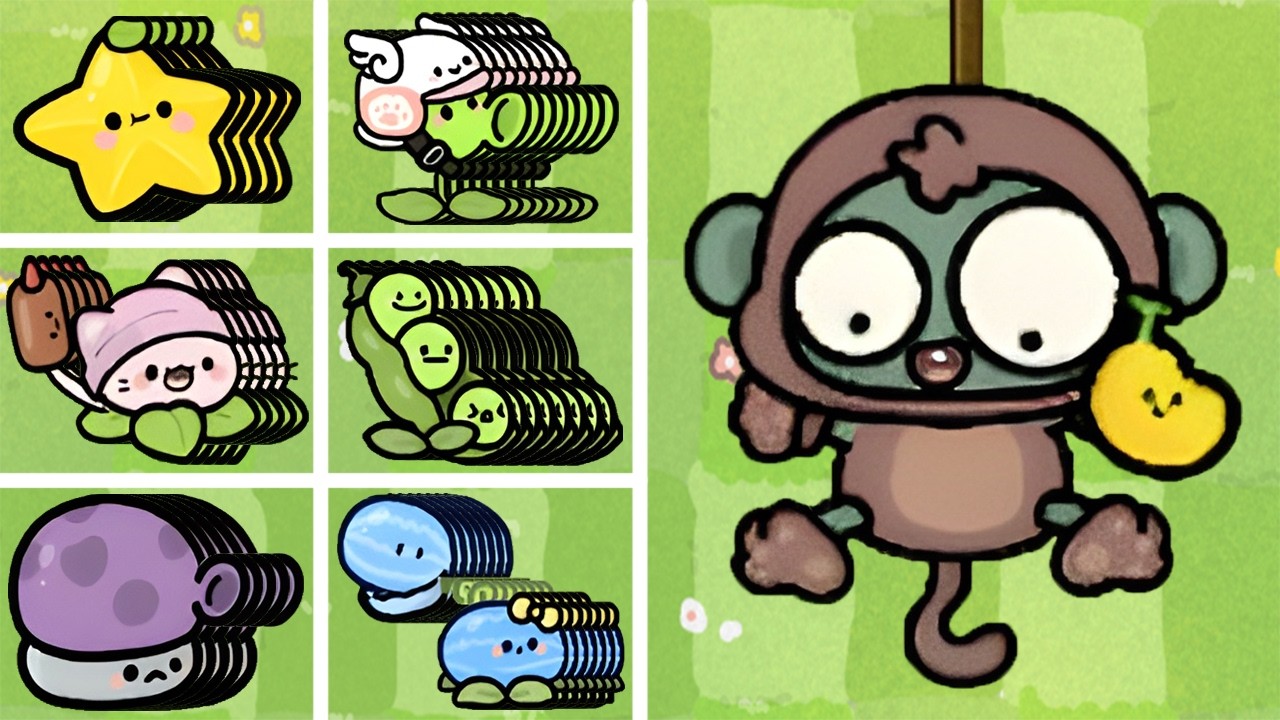 PVZ 1 Kindergarten Challenge - Full Screen Of All Plants Vs Full Screen Of Bungee Zombie - PvZ Chaos