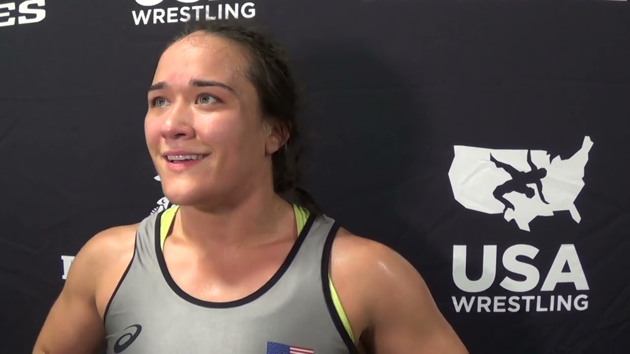 Mallory Velte, after 65 kg semifinals win at 2022 World Team Trials Challenge Tournament