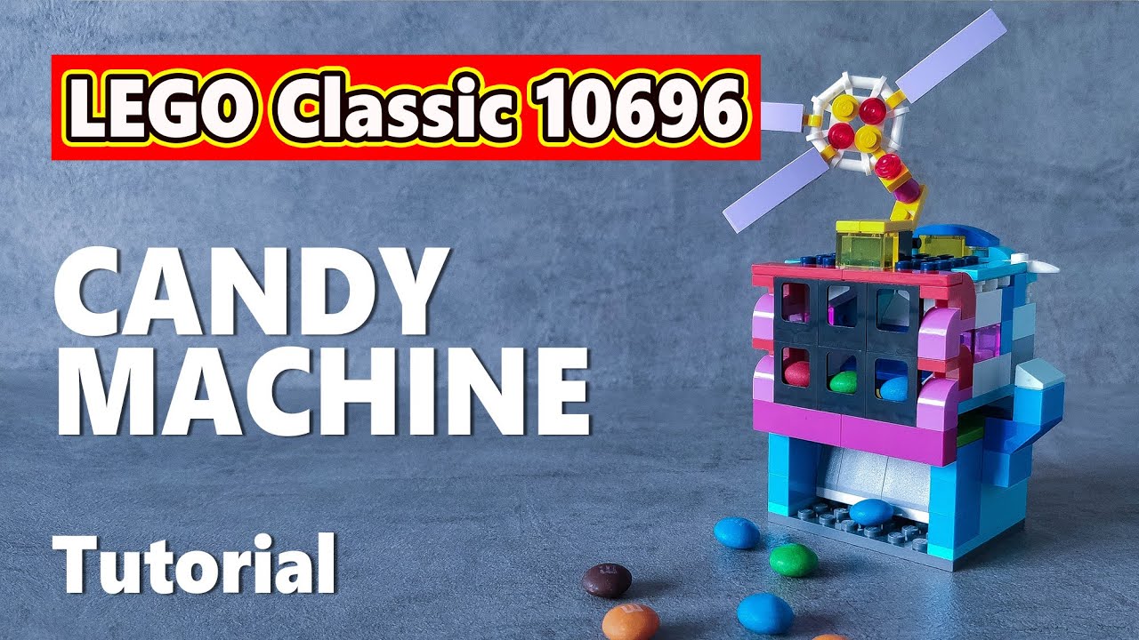 Lego Tutorial CANDY MACHINE (moc) | LEGO Classic 10696