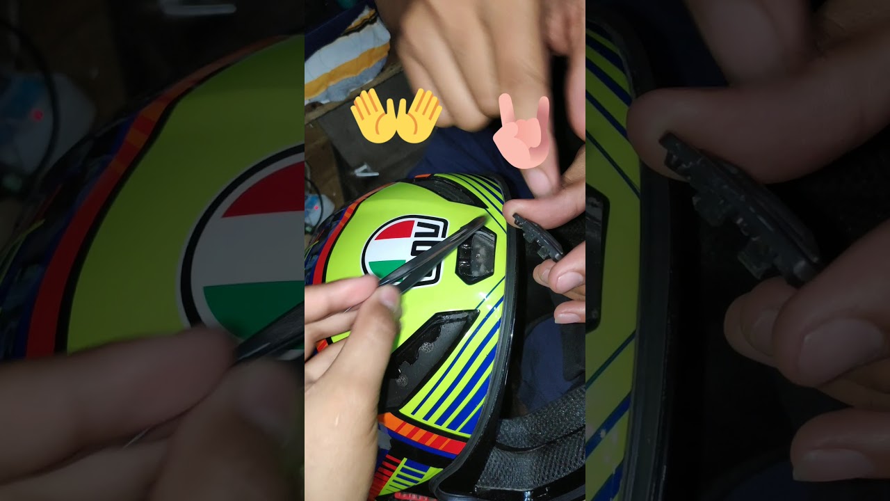 HOW TO REMOVE AIR VENT AGV K1 (part2)