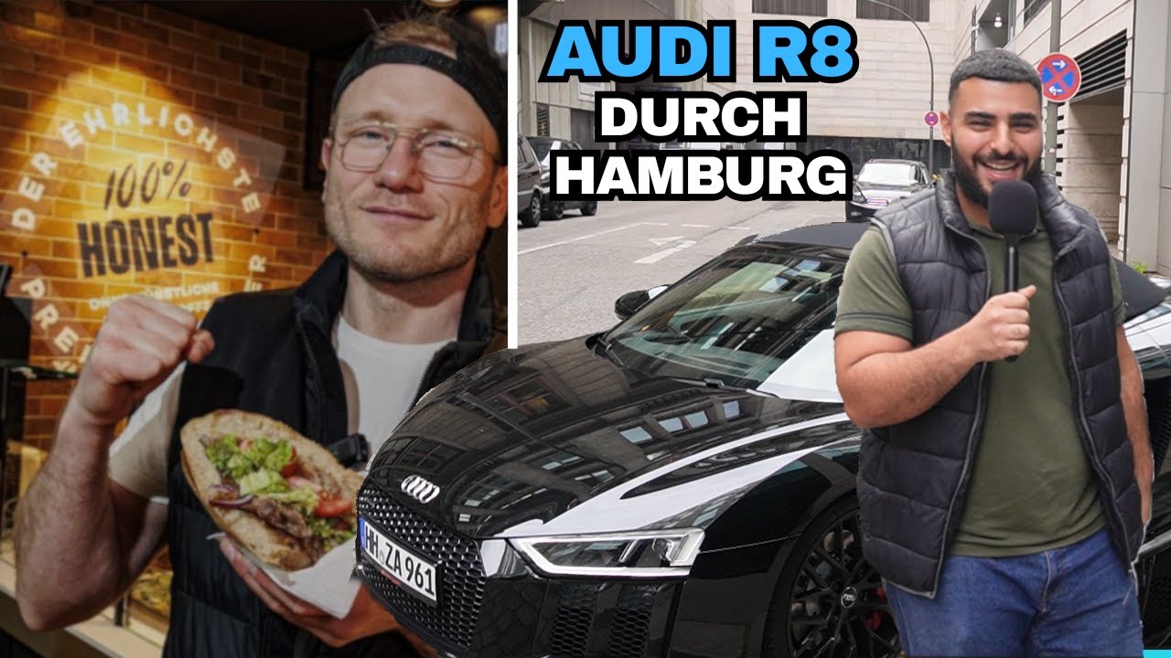 MIT AUDI R8 DURCH HAMBURG - HOLLES NEUE SOßE TESTEN!!!